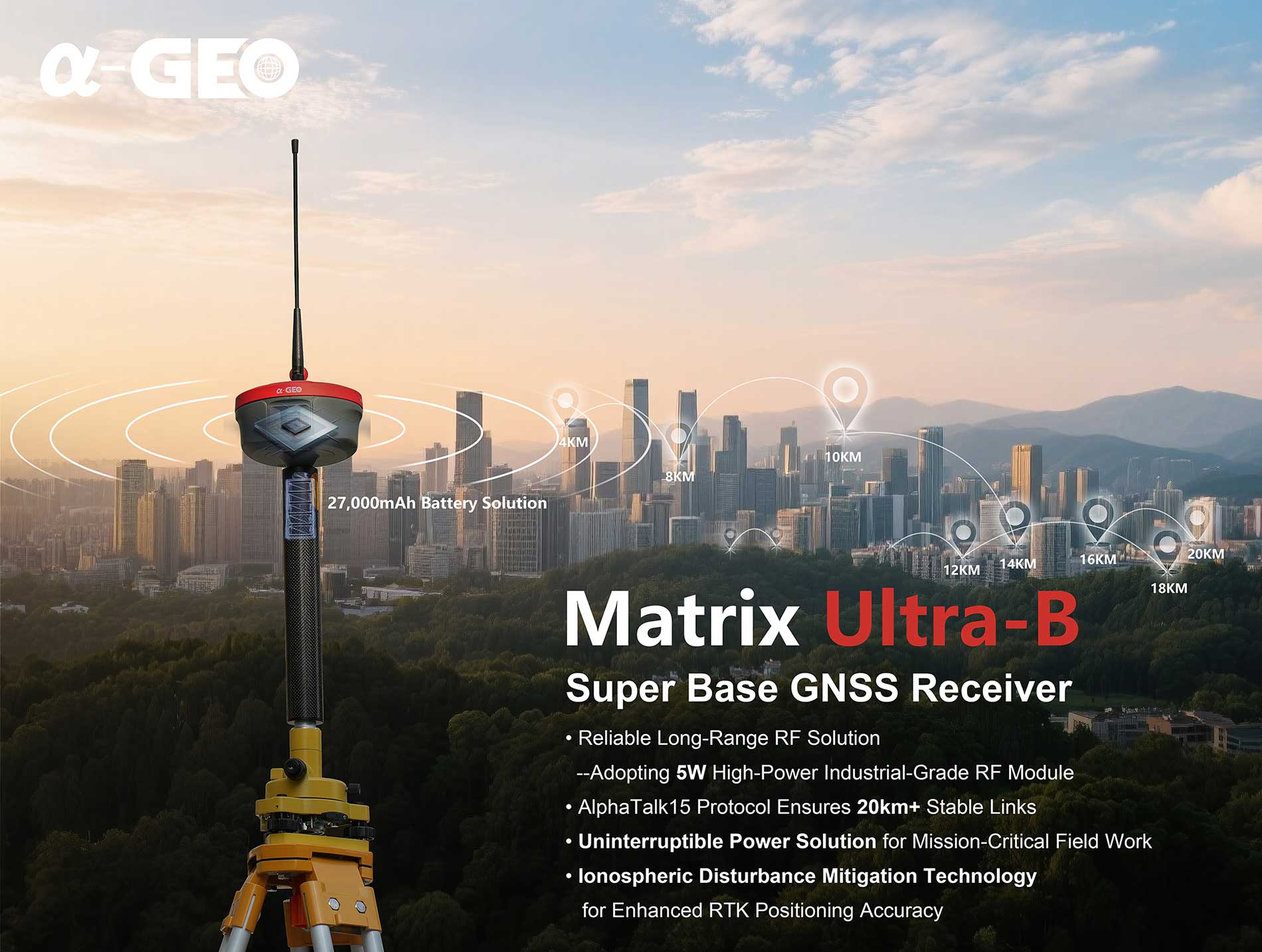Super Base GNSS Receiver-Matrix Ultra-B
