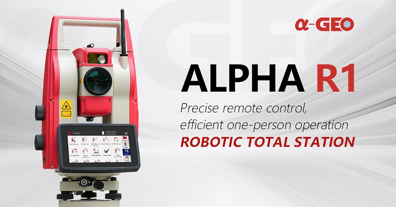Lanzamiento de la estación total robótica ALPHA R1: control remoto preciso y operación eficiente por un solo operador
